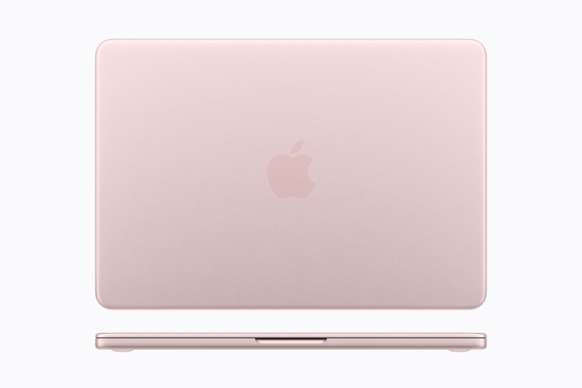 MacBook Neo in blush.