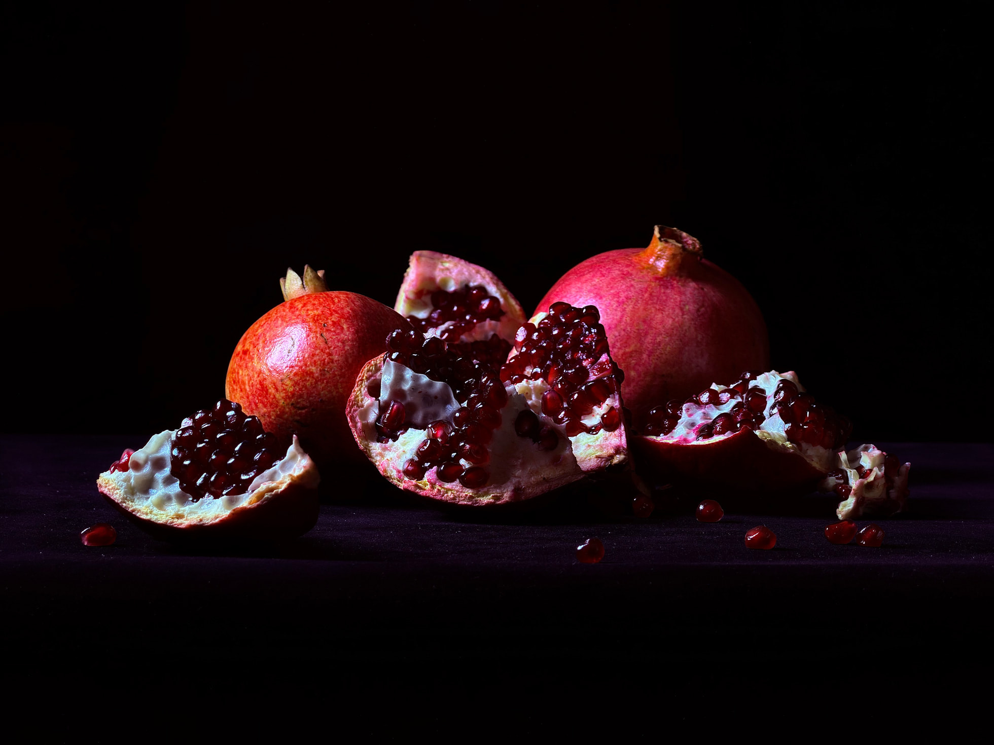 Close-up of a pomegranate shot on iPhone 17 Pro