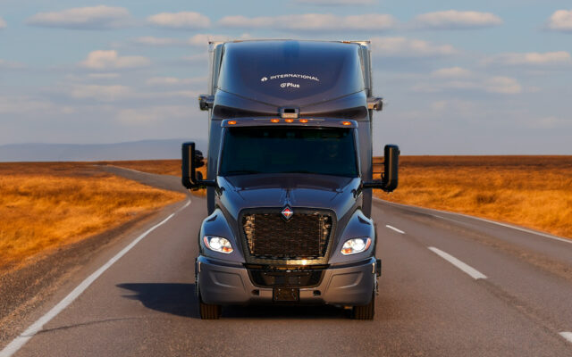 PlusAI autonomous truck built with International, powered by NVIDIA DRIVE