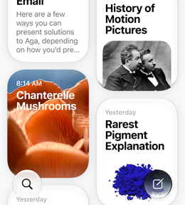 Apple Intelligence summary cards on an iPhone screen