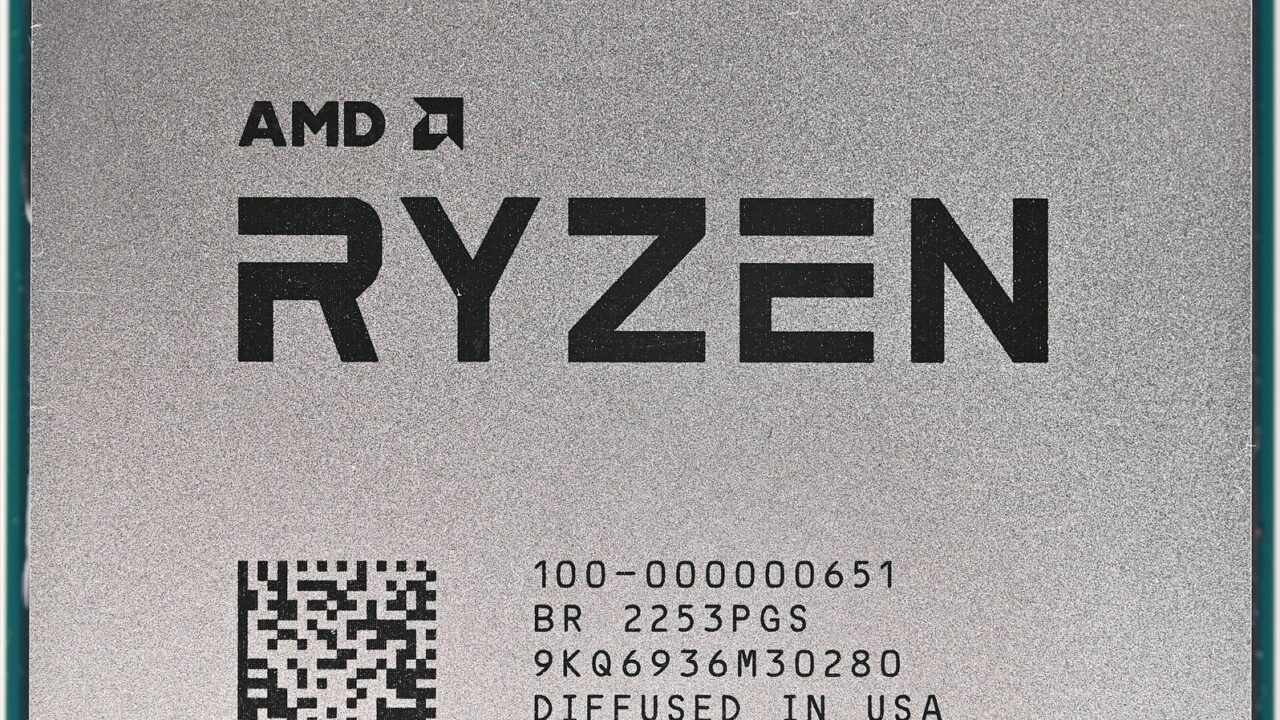 An AMD Ryzen 7 5800X3D processor
