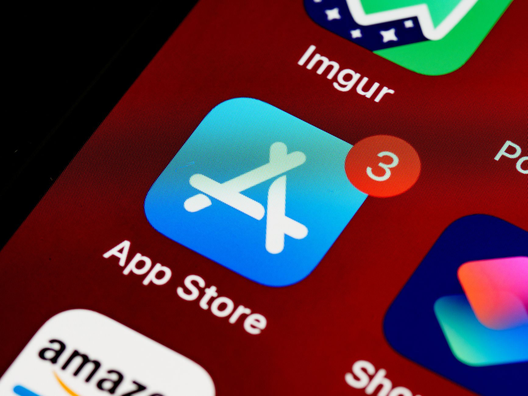 The App Store icon on an iPhone home screen