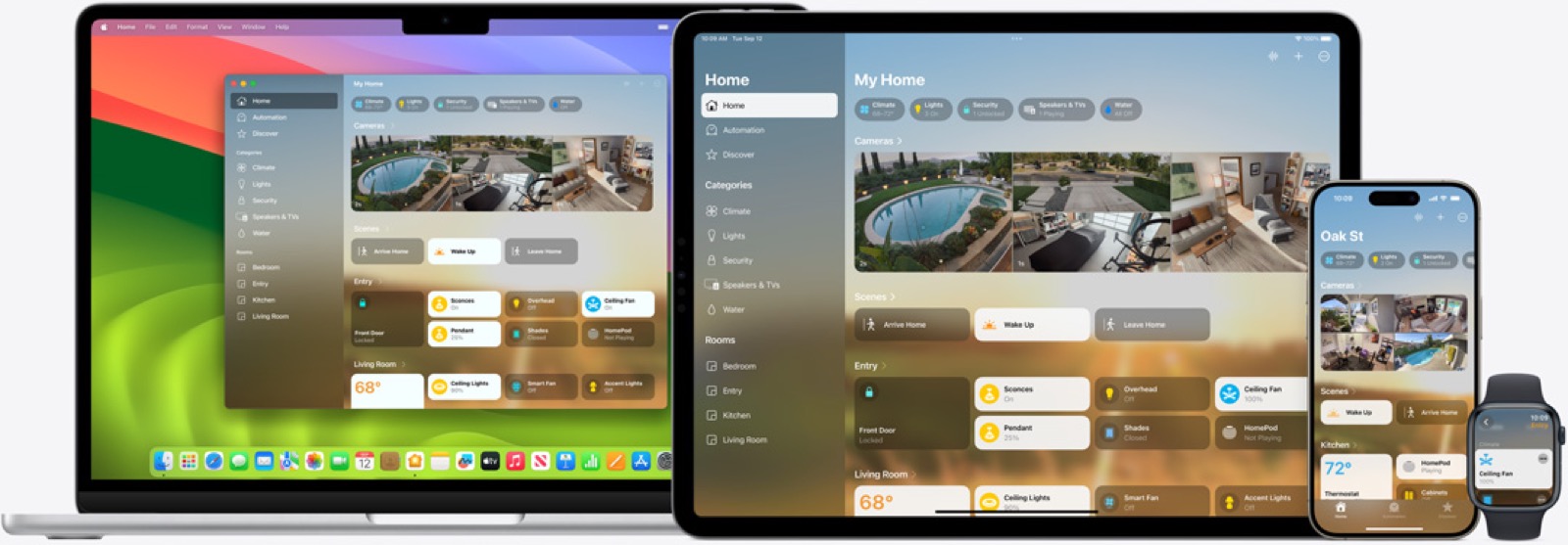 Apple Home app on Mac, iPad, iPhone and Apple Watch
