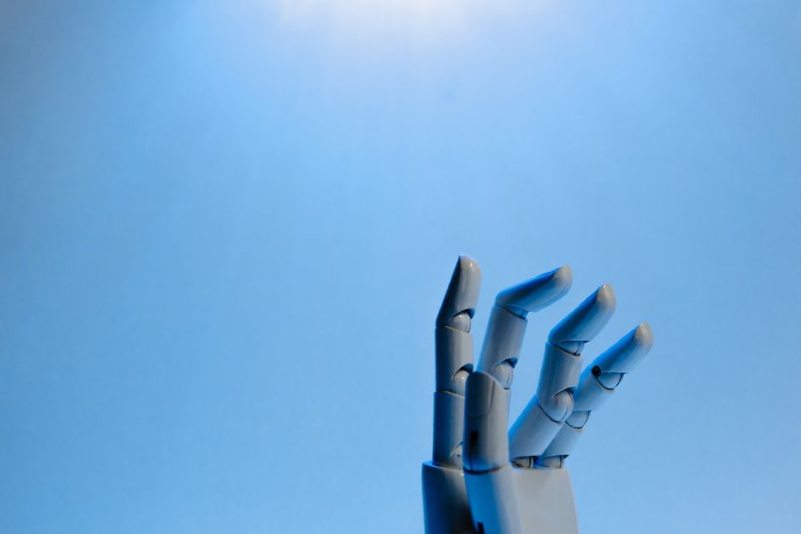 A robotic hand with articulated fingers