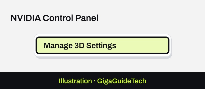 Illustration: NVIDIA Control Panel > Manage 3D Settings > Global Settings