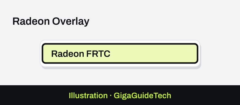 Illustration: Radeon Overlay > Radeon FRTC