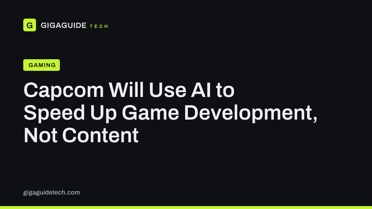 Capcom Will Use AI to Speed Up Game Development, Not Content