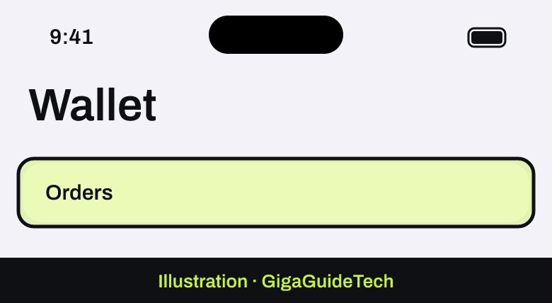 Illustration: Wallet app