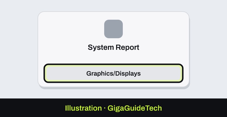 Illustration: System Settings > General > About > System Report