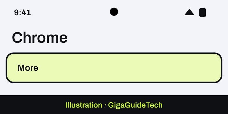 Illustration: Chrome > More > Settings