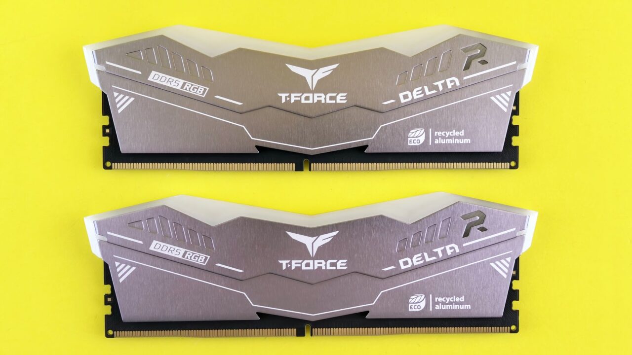 Two DDR5 RGB memory modules