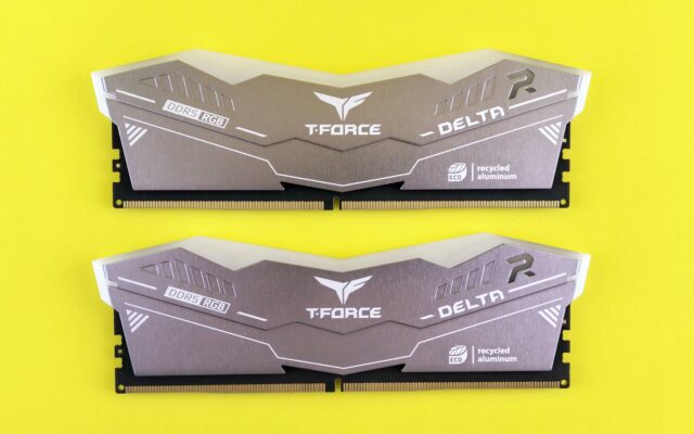 Two DDR5 RGB memory modules