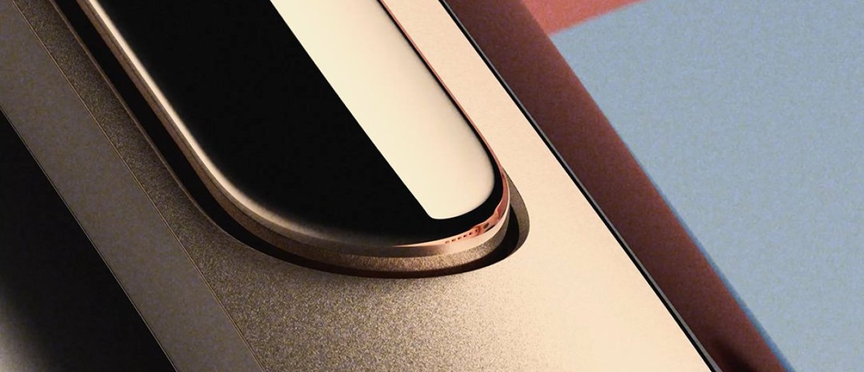Google's teaser image showing a close-up of the side button on the Fitbit Edge