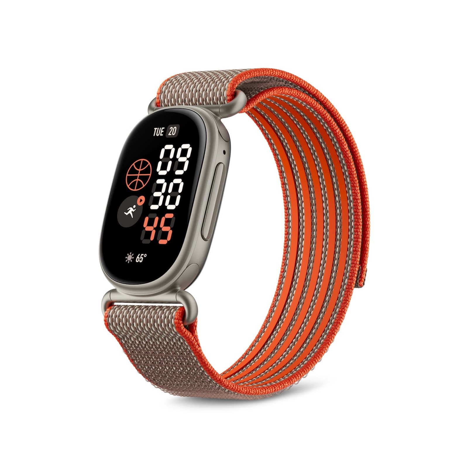 The Fitbit Edge Stephen Curry Special Edition with its woven band