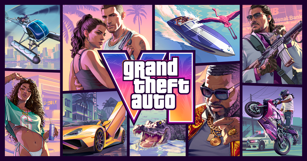 Grand Theft Auto VI official key art from Rockstar Games