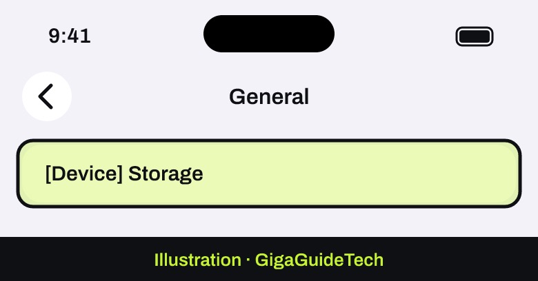 Illustration: Settings > General