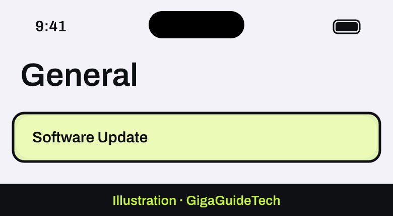 Illustration: Settings > General