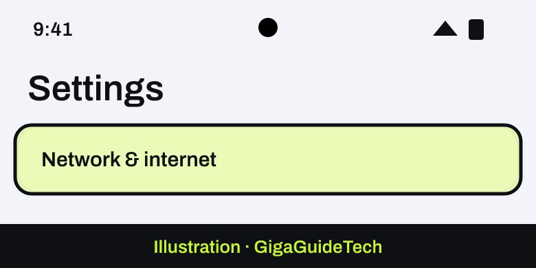 Illustration: Settings > Network & internet > Internet