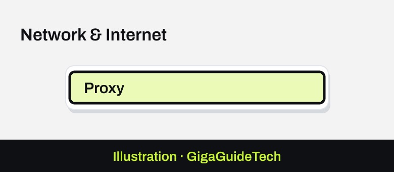 Illustration: Settings > Network & Internet > Proxy