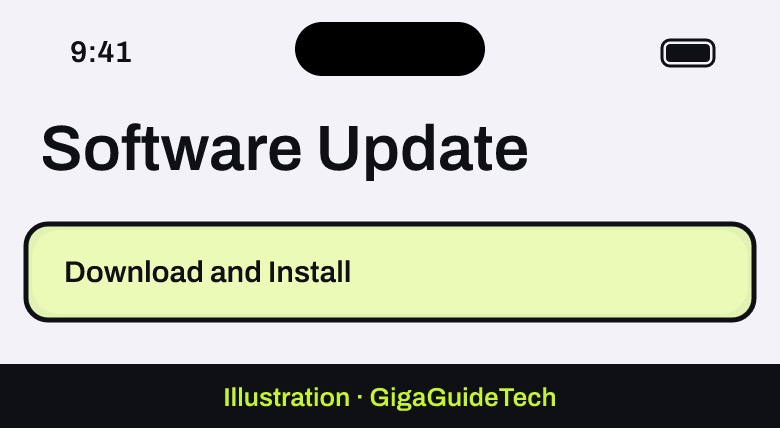 Illustration: Settings > General > Software Update