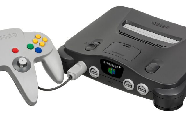 The Nintendo 64 console with its controller