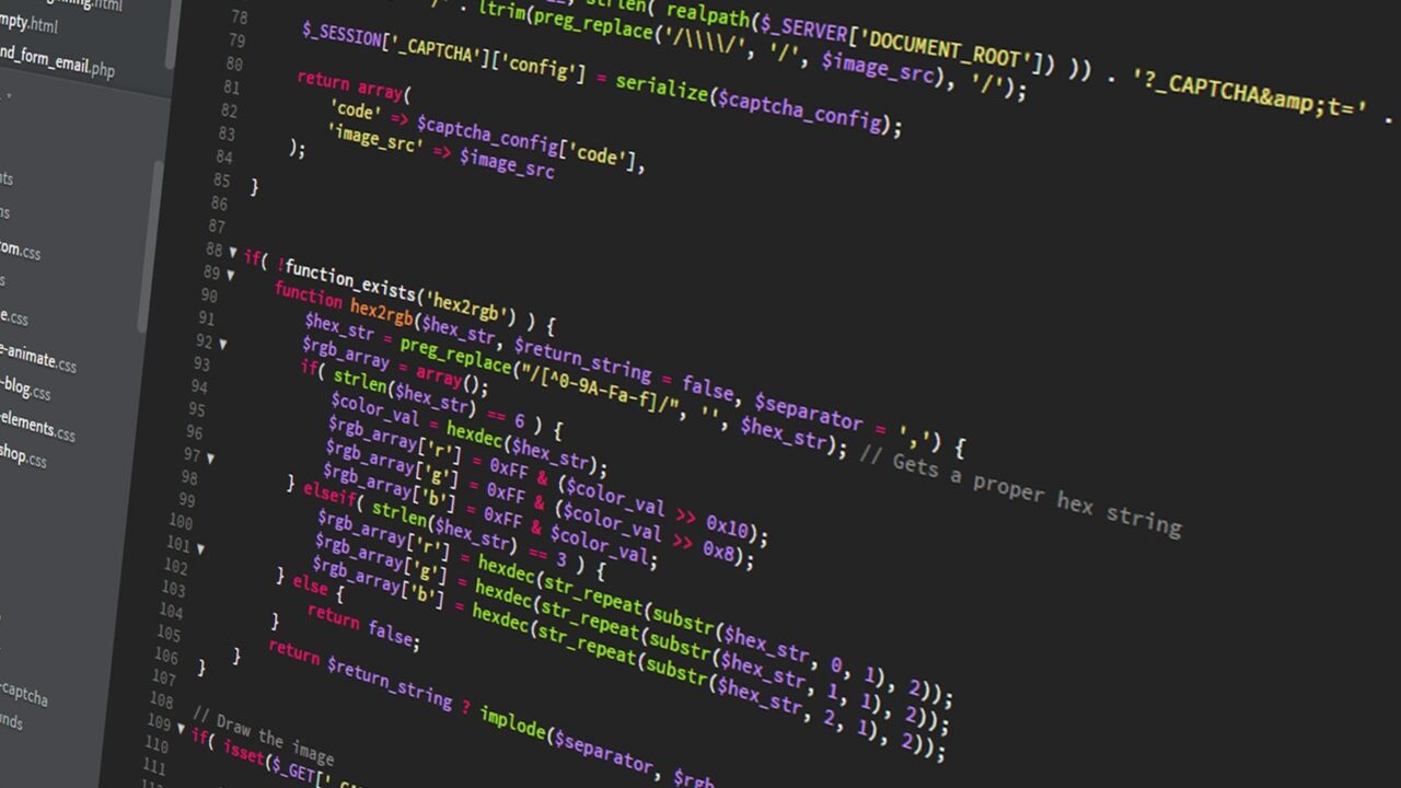Código en PHP.