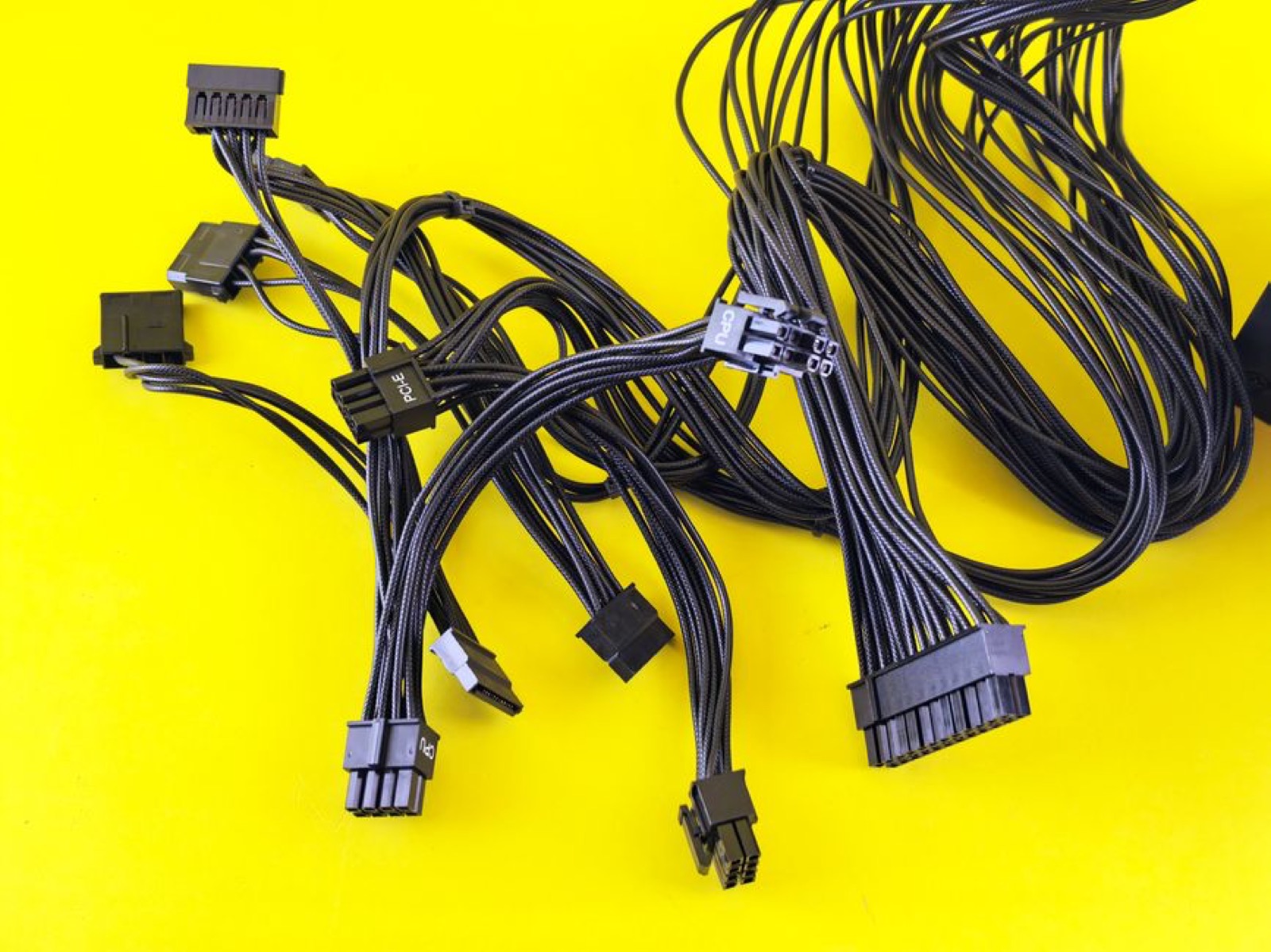 Black PC power cables