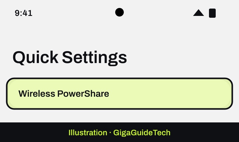 Illustration: Quick Settings panel