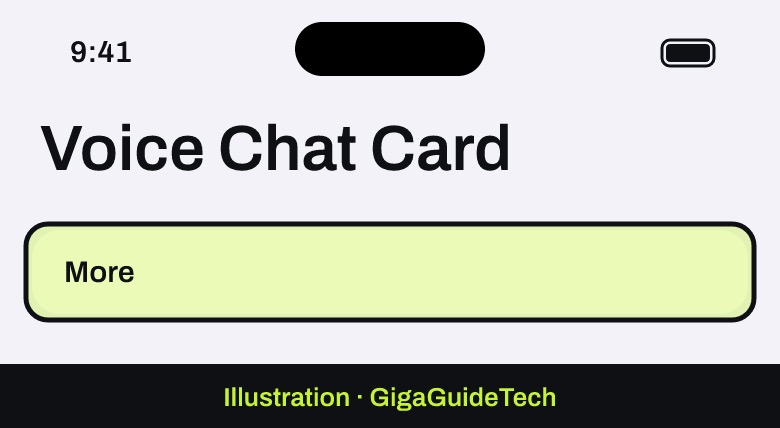 Illustration: Voice Chat Card > More