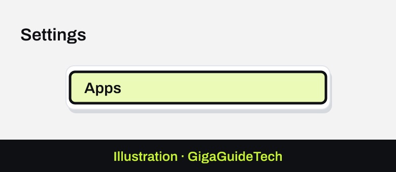 Illustration: Settings > Apps > Installed apps